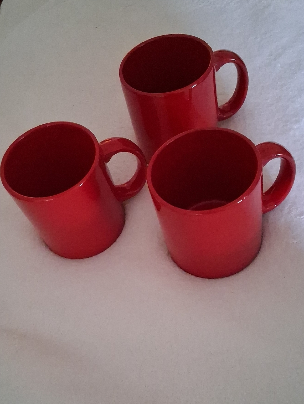 Lot Of 3  WAECHTERSBACH Ceramic Glazed Red Coffee  Made In Germany